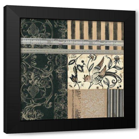 Birds of a Feather I Black Modern Wood Framed Art Print by Robinson, Carol