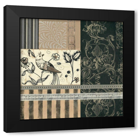 Birds of a Feather II Black Modern Wood Framed Art Print by Robinson, Carol