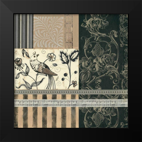 Birds of a Feather II Black Modern Wood Framed Art Print by Robinson, Carol