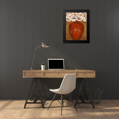 Grand Arrangement II Black Modern Wood Framed Art Print by Tava Studios