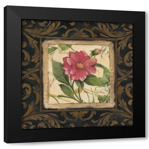 Tropical Botanique I Black Modern Wood Framed Art Print with Double Matting by Robinson, Carol