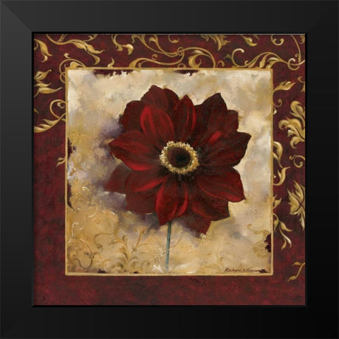 Anemone Black Modern Wood Framed Art Print by Henson, Richard