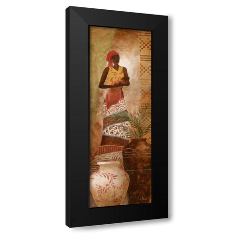 A Mothers Love II Black Modern Wood Framed Art Print with Double Matting by Nan