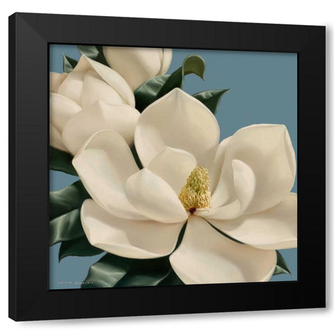 Dolce Magnolia Black Modern Wood Framed Art Print with Double Matting by Levashov, Igor
