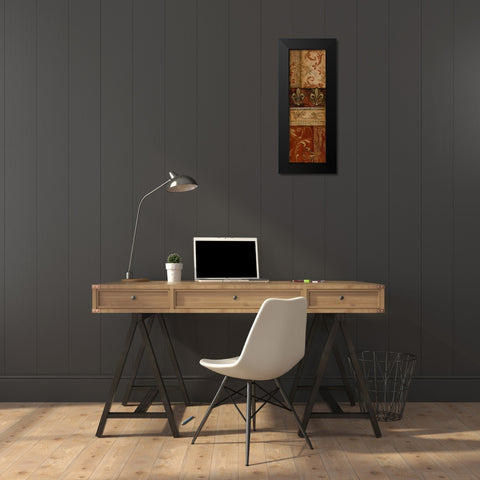 Weathered Door II Black Modern Wood Framed Art Print by Tava Studios