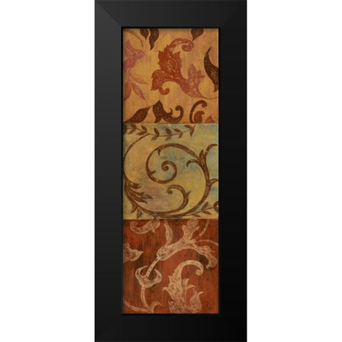 Patina Panel I Black Modern Wood Framed Art Print by Tava Studios