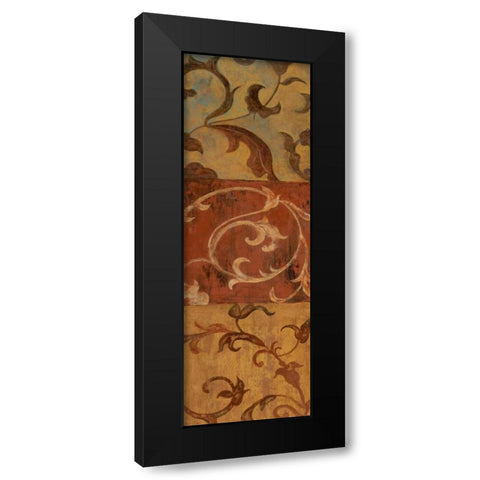 Patina Panel II Black Modern Wood Framed Art Print by Tava Studios