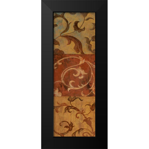 Patina Panel II Black Modern Wood Framed Art Print by Tava Studios