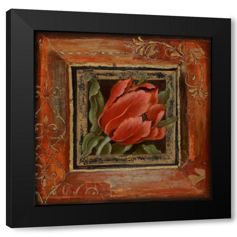 Hollands Gift I Black Modern Wood Framed Art Print by Tava Studios