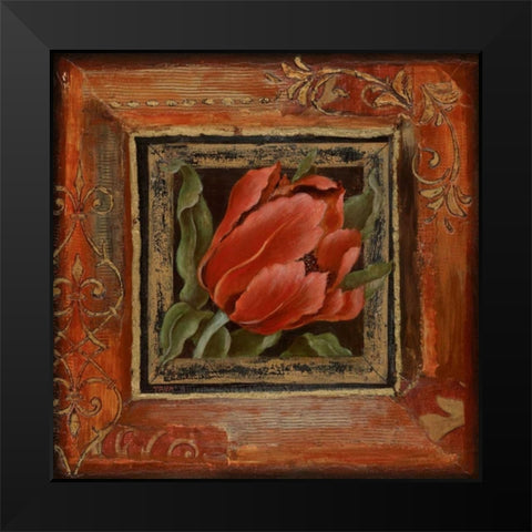 Hollands Gift I Black Modern Wood Framed Art Print by Tava Studios
