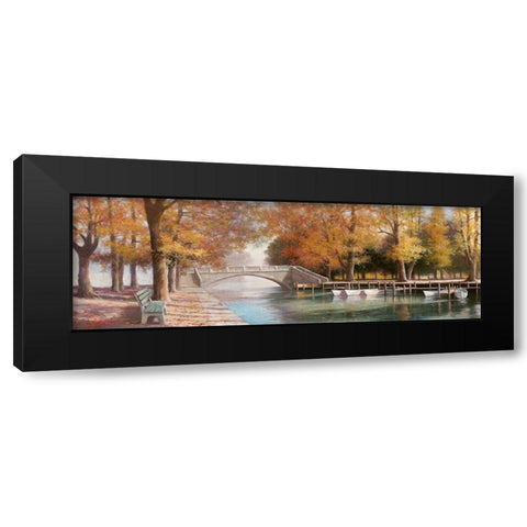 Day in the Park I Black Modern Wood Framed Art Print with Double Matting by Chiu, T.C.