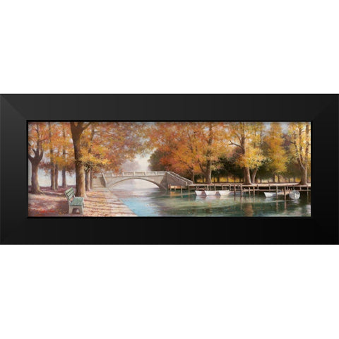Day in the Park I Black Modern Wood Framed Art Print by Chiu, T.C.