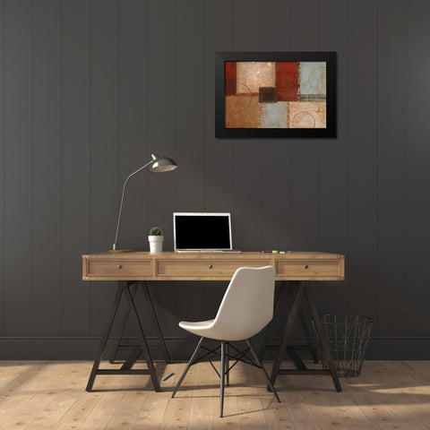 Seasons Go Round I Black Modern Wood Framed Art Print by Tava Studios