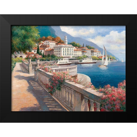 Lago di Como I Black Modern Wood Framed Art Print by Chiu, T.C.