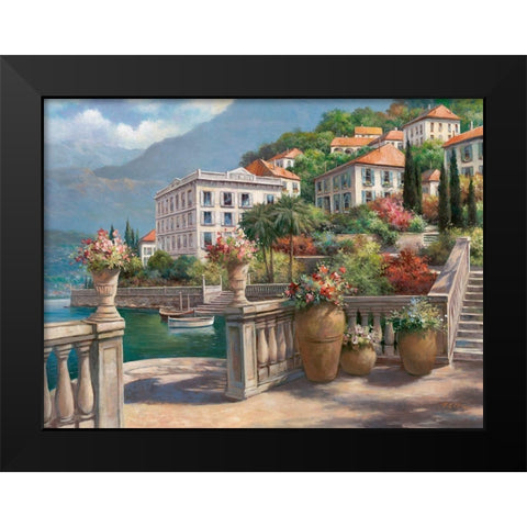 Lago di Como II Black Modern Wood Framed Art Print by Chiu, T.C.