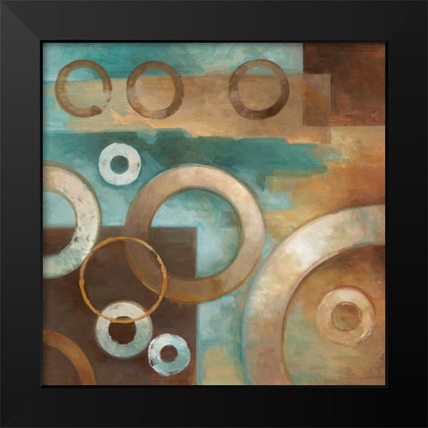 Circular Motion I Black Modern Wood Framed Art Print by Vollherbst-Lane, Elaine
