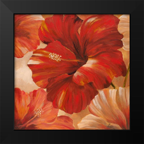 Sunlit Bloom II Black Modern Wood Framed Art Print by Nan
