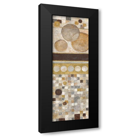 Lucido Mosaico I Black Modern Wood Framed Art Print with Double Matting by Tava Studios