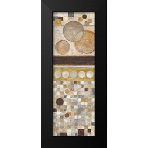Lucido Mosaico I Black Modern Wood Framed Art Print by Tava Studios