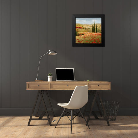 Tuscan Cypress II Black Modern Wood Framed Art Print by Nan