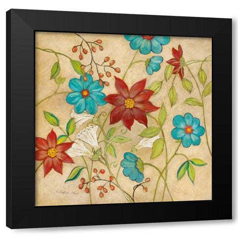 Cottage Garden I Black Modern Wood Framed Art Print by Olson, Charlene