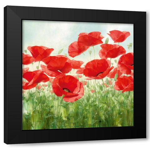 Holland Garden Black Modern Wood Framed Art Print with Double Matting by Levashov, Igor