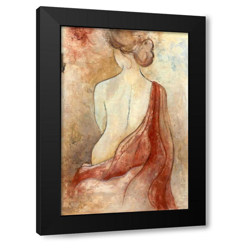 Le Bain Black Modern Wood Framed Art Print with Double Matting by Tava Studios