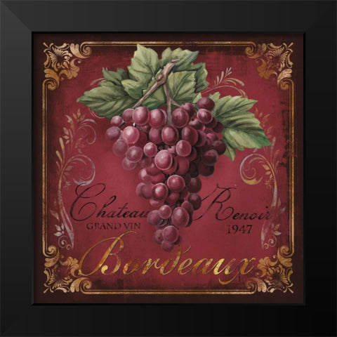 Chateau Renoir Black Modern Wood Framed Art Print by Knutsen, Conrad