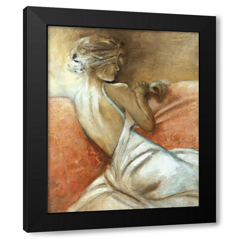 A Quiet Refrain I Black Modern Wood Framed Art Print by Robinson, Carol