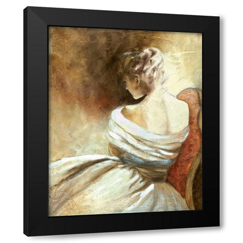 A Quiet Refrain II Black Modern Wood Framed Art Print by Robinson, Carol
