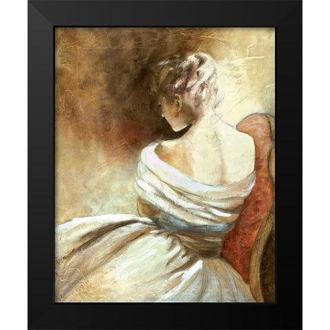 A Quiet Refrain II Black Modern Wood Framed Art Print by Robinson, Carol
