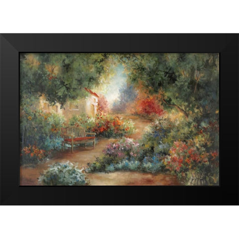 Garden In Arles Black Modern Wood Framed Art Print by Robinson, Carol