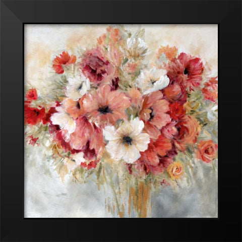 Gardens Passion Black Modern Wood Framed Art Print by Robinson, Carol