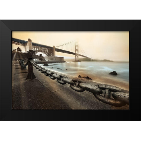 Unchained in Color Black Modern Wood Framed Art Print by Reed, Aaron