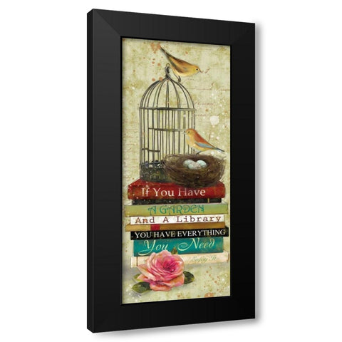 Gardening Guide II Black Modern Wood Framed Art Print with Double Matting by Robinson, Carol