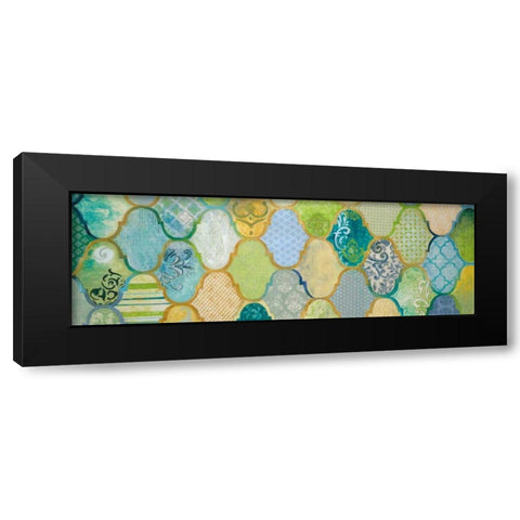 Moroccan Light II Black Modern Wood Framed Art Print with Double Matting by Tava Studios
