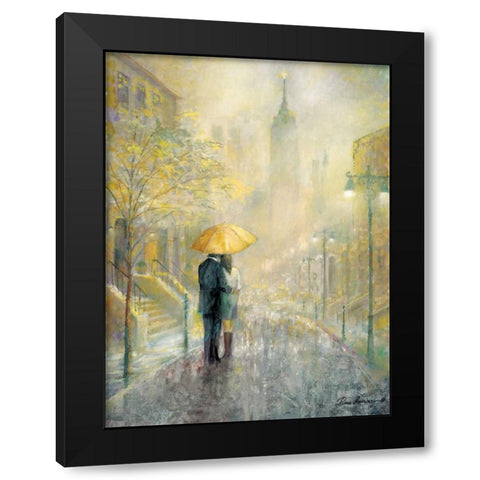 City Romance I Black Modern Wood Framed Art Print with Double Matting by Manning, Ruane