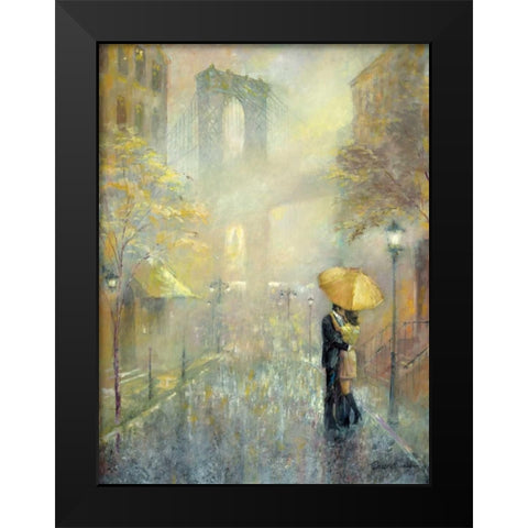 City Romance II Black Modern Wood Framed Art Print by Manning, Ruane