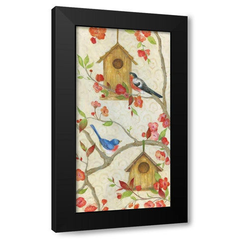The Neighborhood Black Modern Wood Framed Art Print by Tava Studios