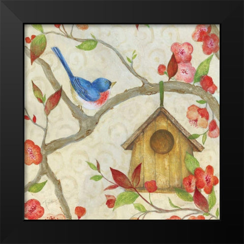 Neighborhood II Black Modern Wood Framed Art Print by Tava Studios