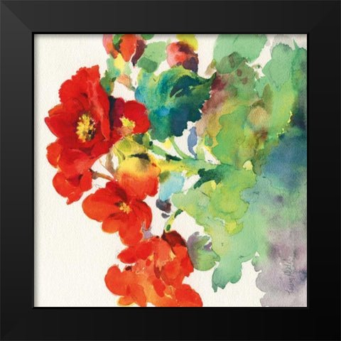 Begonia I Black Modern Wood Framed Art Print by Troise Heidel, Theresa