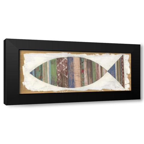 Ichthus Black Modern Wood Framed Art Print with Double Matting by Tava Studios