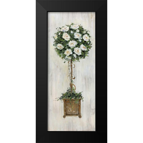 Woodgrain Topiary Black Modern Wood Framed Art Print by Swatland, Sally