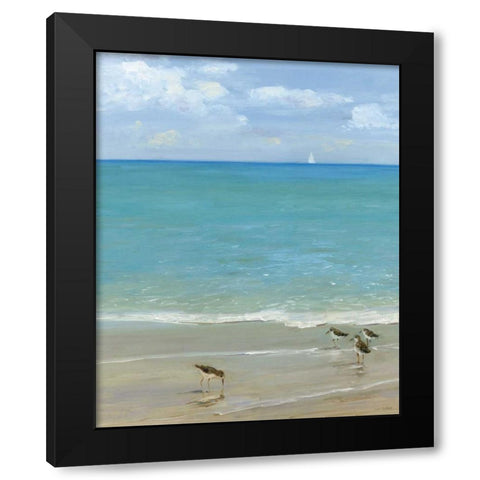Watering Can Black Modern Wood Framed Art Print with Double Matting by Swatland, Sally