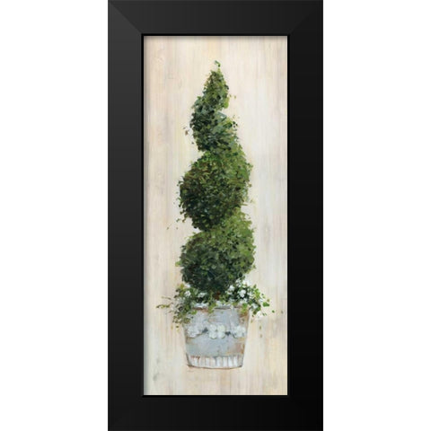 Spiral Topiary Black Modern Wood Framed Art Print by Swatland, Sally