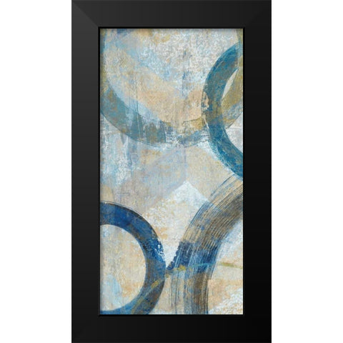 Round The Bend I Black Modern Wood Framed Art Print by Tava Studios