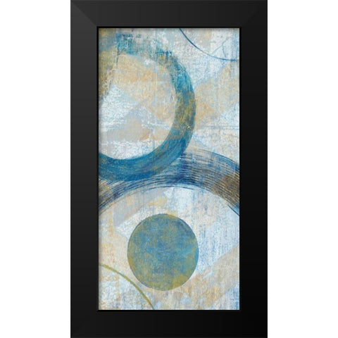 Round The Bend II Black Modern Wood Framed Art Print by Tava Studios