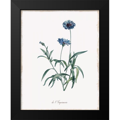 Imperial Blue Black Modern Wood Framed Art Print by Donovan, Kelly