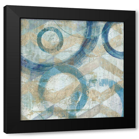 Bend II Black Modern Wood Framed Art Print with Double Matting by Tava Studios