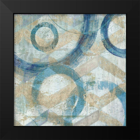 Bend II Black Modern Wood Framed Art Print by Tava Studios